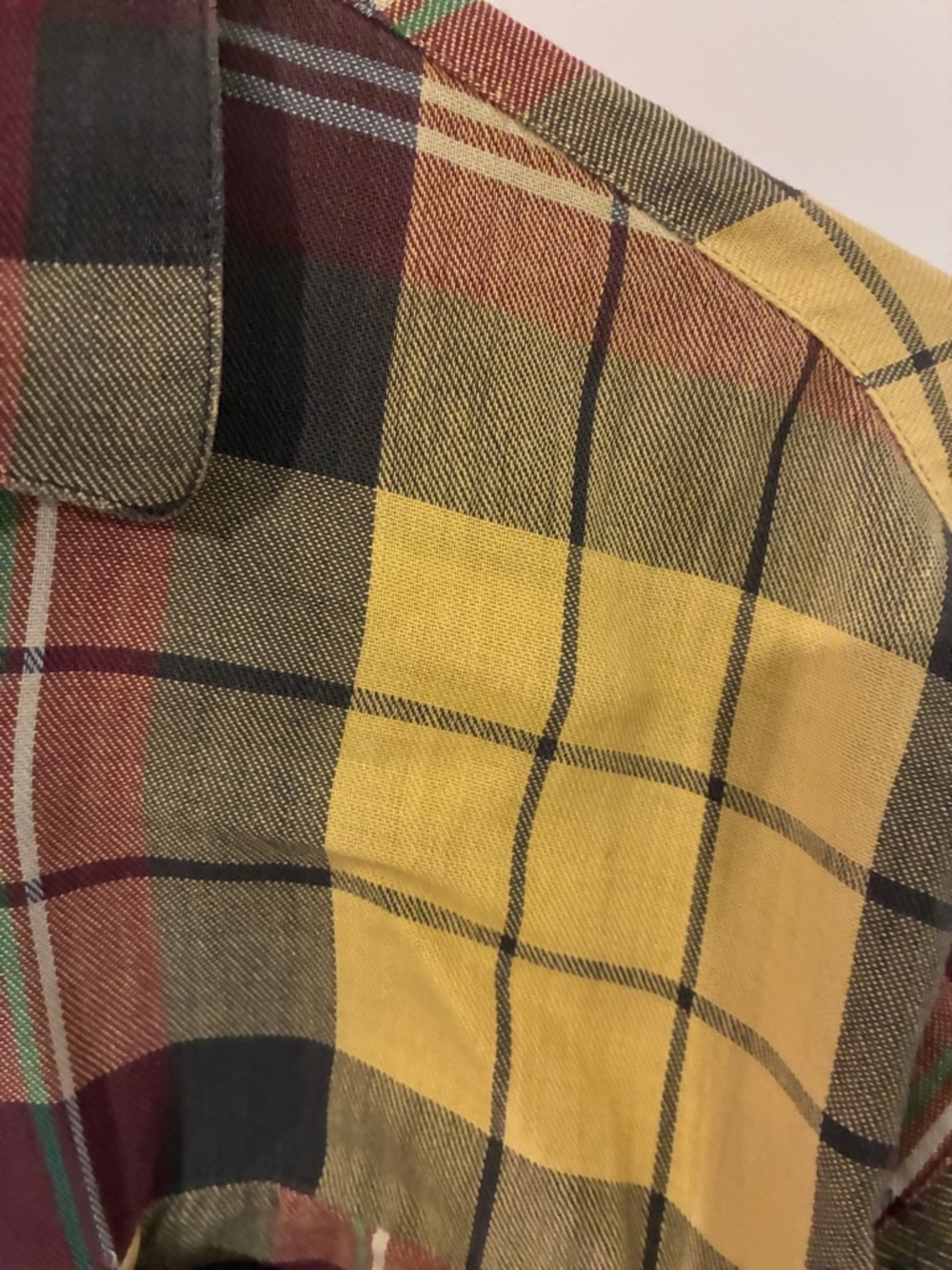 EUC VINTAGE DVF Plaid Button-Up Shirt - Picture 2 of 4